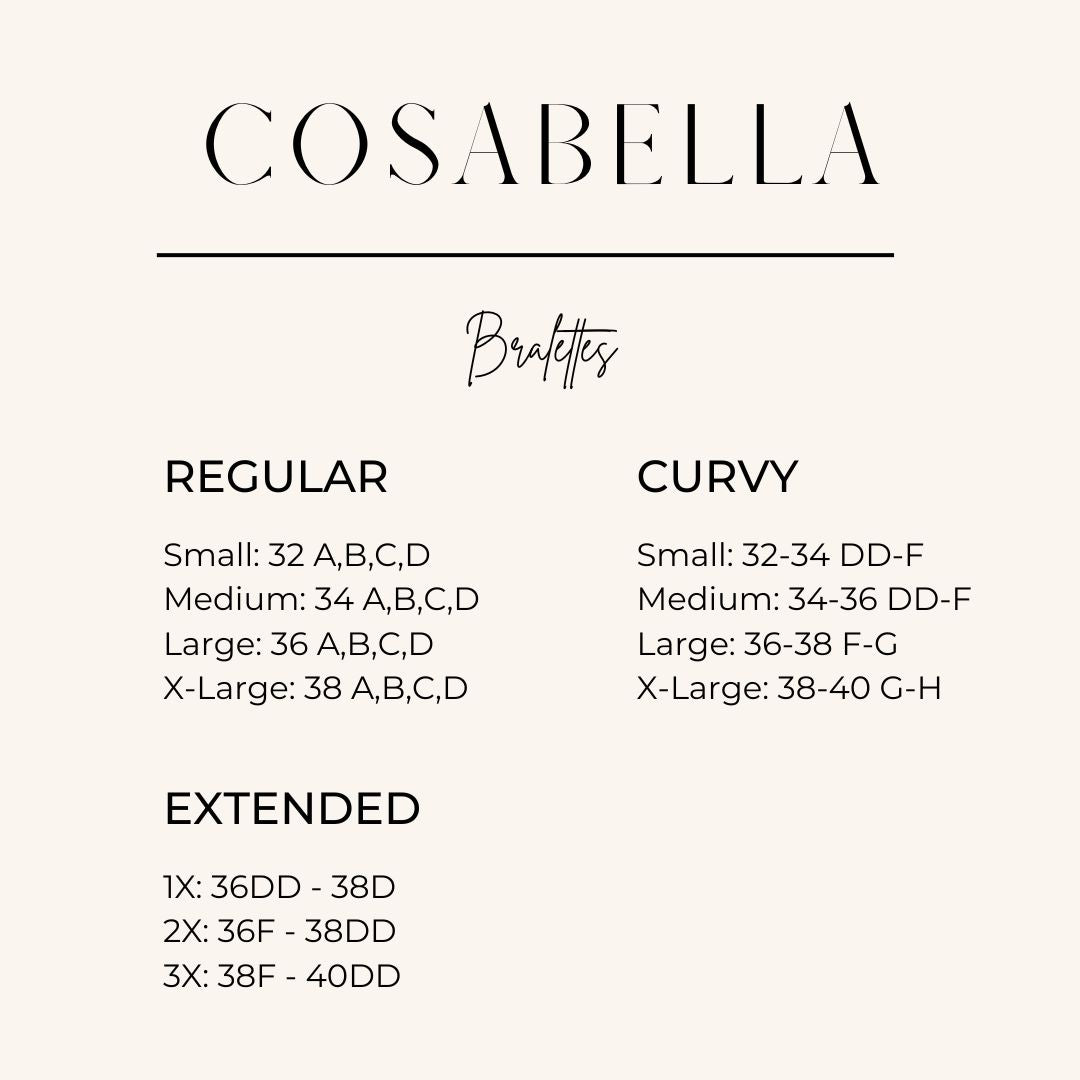 Cosabella - Evolution Extended Soft Bra Black/Panther