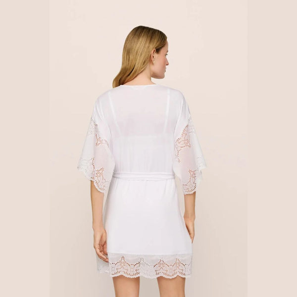 Beatrix Short Robe - White