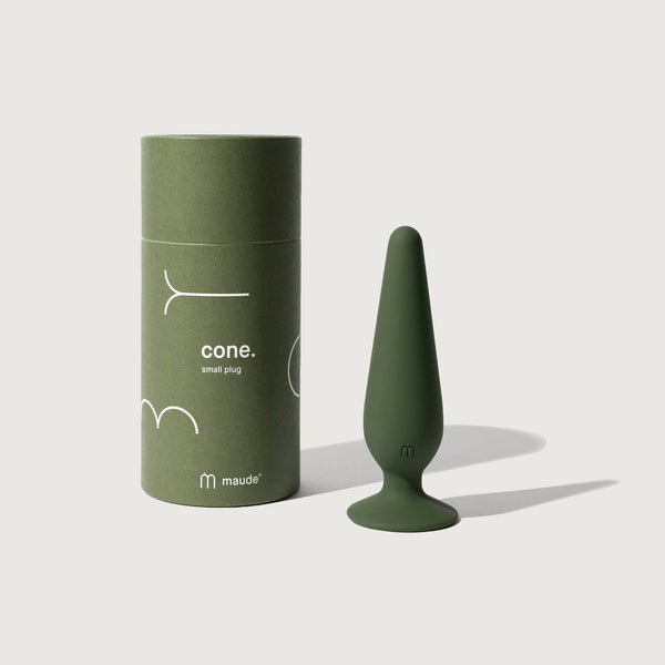 Cone, green - small silicone plug