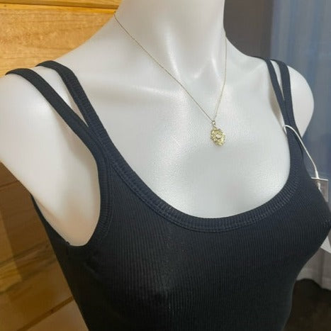 Organic Cotton Scoop Neck Bodysuit - Black