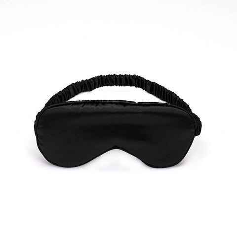 Silky Super Soft Sleeping Mask Satin Blindfold - Black