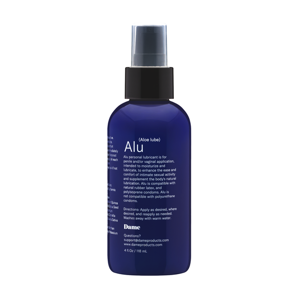 Alu Lubricant is safe for personal use, toys and most condoms