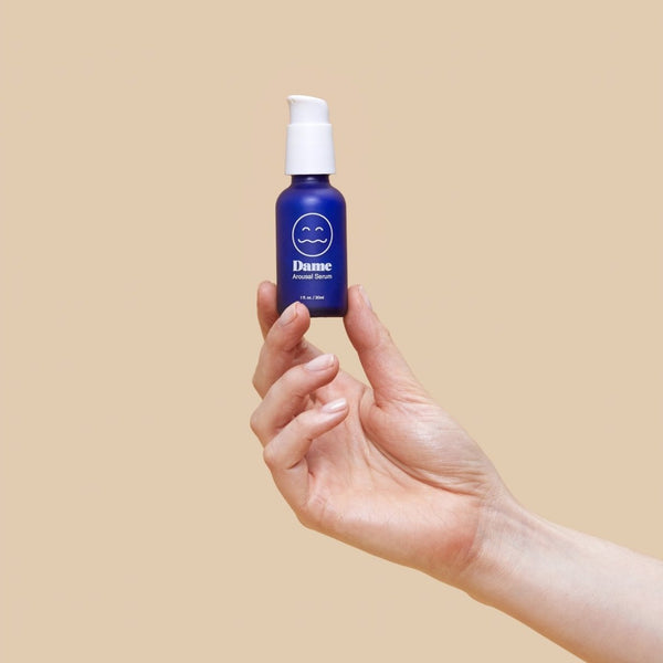 Arousal serum that is safe for use with sex toys and latex condoms