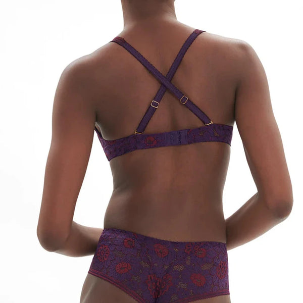 Festive Soft Cup Triangle Bra - Euphoria Purple