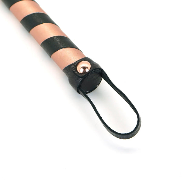 Rose Gold Memory - Leather Flogger Whip