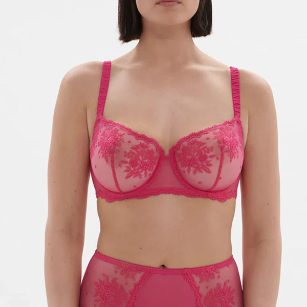 Intrigue Sheer Demi - Disco Pink