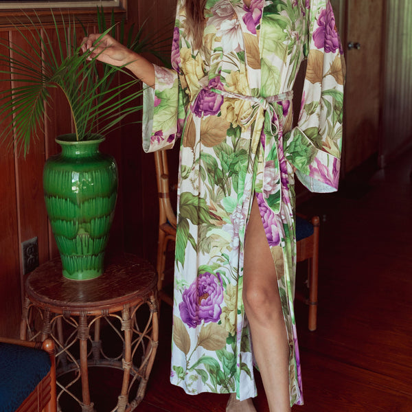 Maxi Robe - Spring Garden