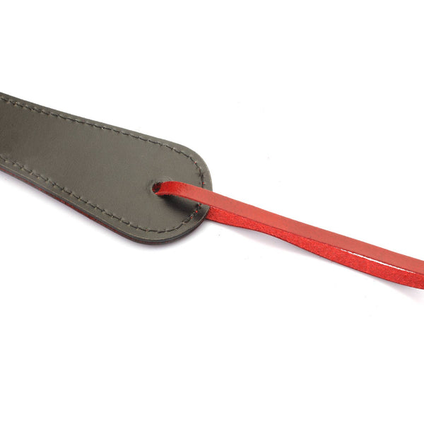 Luxury Red Leather Paddle with Red Rivets