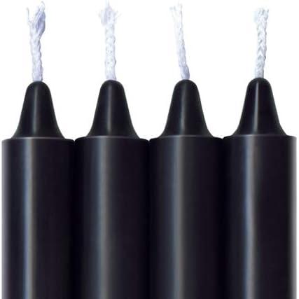 IconBrands Make Me Melt Drip Candles - Jet Black Set of Four