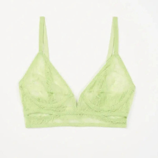 Marie Soft Plunge V Wire Bra - Matcha