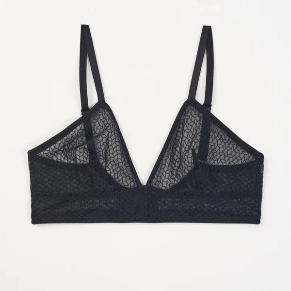 Kaleidoscope Soft Triangle Bra - Black