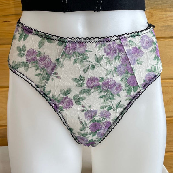 High Waisted Brief - Lilac Rose