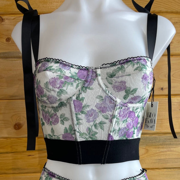 Lace Bustier - Lilac Rose
