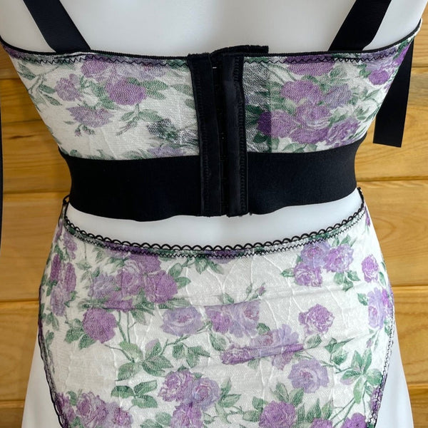 High Waisted Brief - Lilac Rose