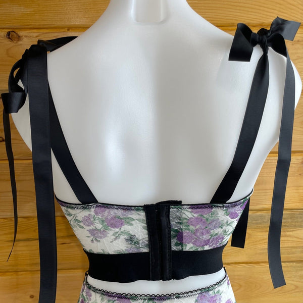 Lace Bustier - Lilac Rose