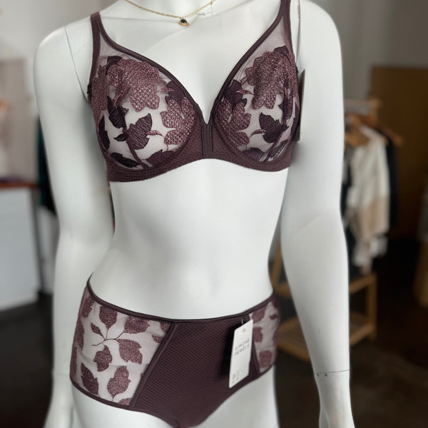 Dahlia Retro Brief - Merlot