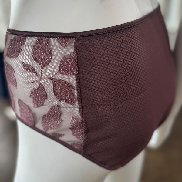 Dahlia Retro Brief - Merlot