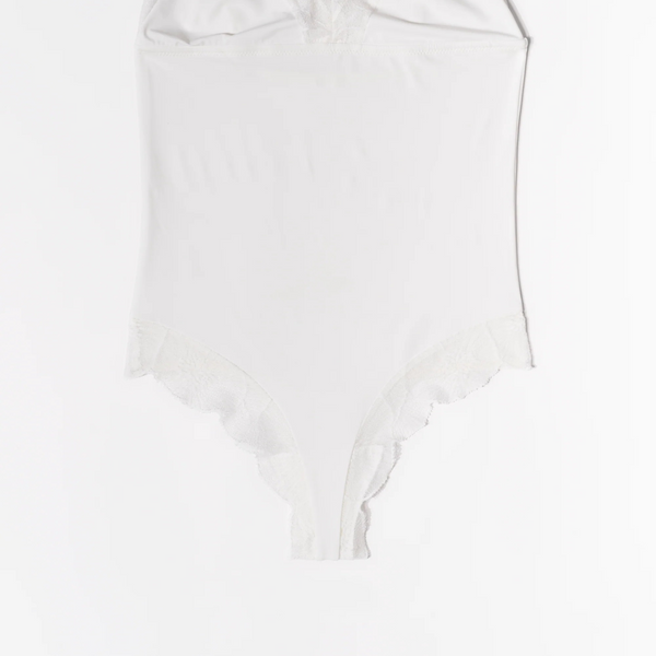 Anemone Soft Triangle Bodysuit - Ivory