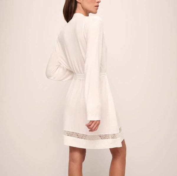 Mia Long Sleeve Robe - Ivory