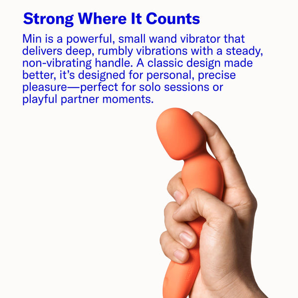 Min, Powerful Mini Wand Vibrator - Butter