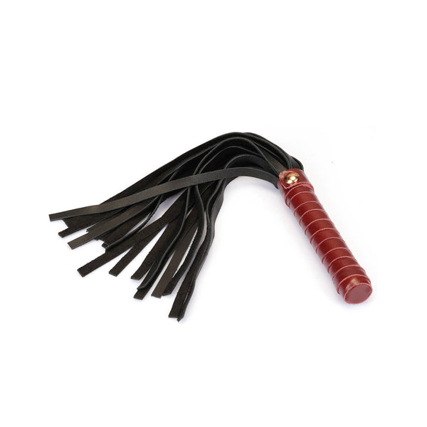 Wine Red Leather Mini Flogger