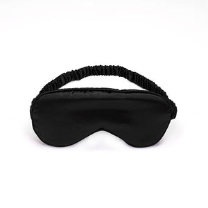 Silky Super Soft Sleeping Mask Satin Blindfold - Black