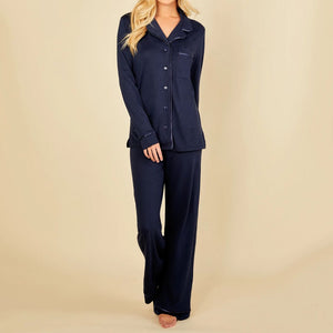 Bella Relaxed Long Sleeve Top & Pant - Navy/Navy