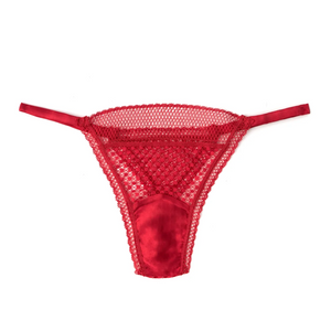 pointelle mesh that looks like a mini checkerboard up close and a chic fishnet from a distance