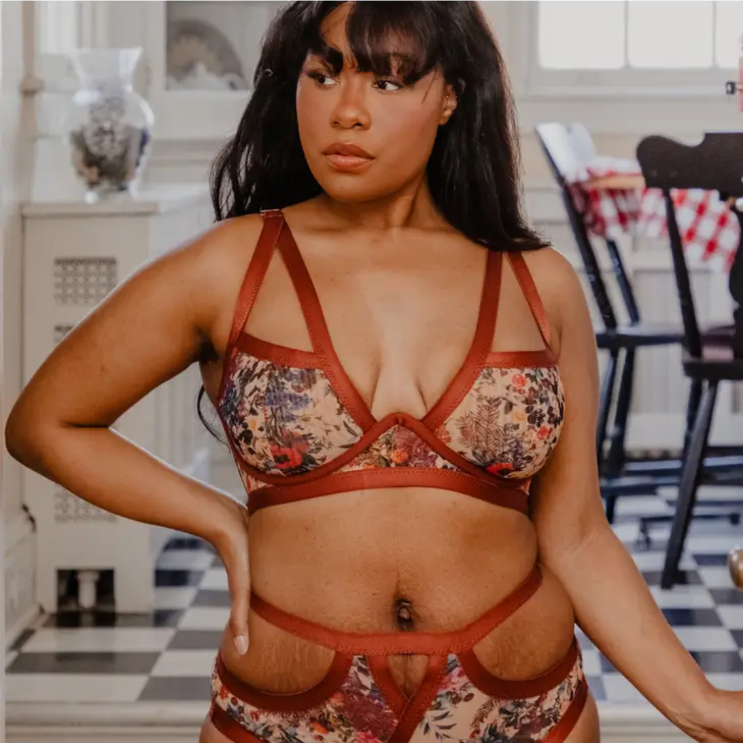 Galina Monowire Bra - Copper Garden Floral