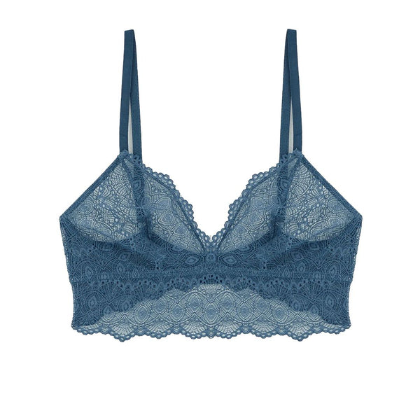 Camellia Soft Triangle Bra - Cornflower