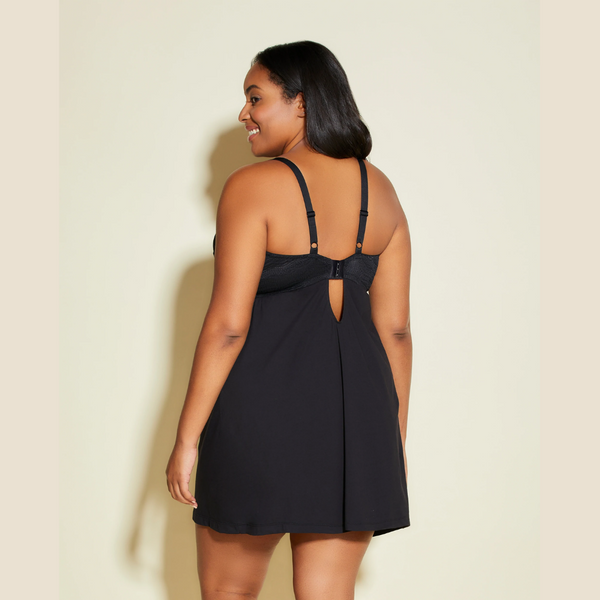 Dolce babydoll extended in black with adjustable straps