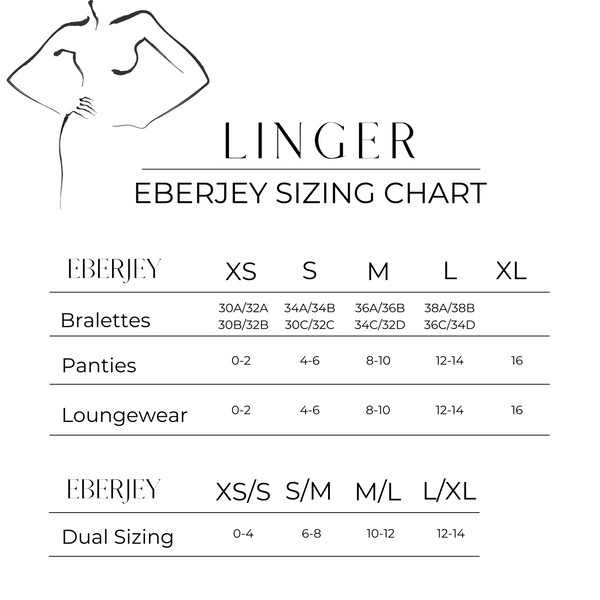 Eberjey sizing chart