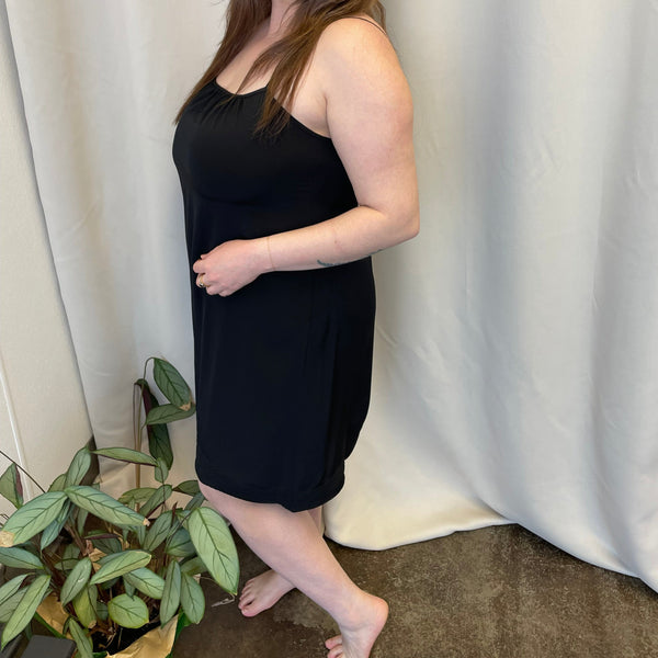 Diana Slip Dress - Black
