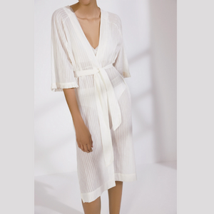 Jasmine Robe with ruffle detail and sophisticated lines
