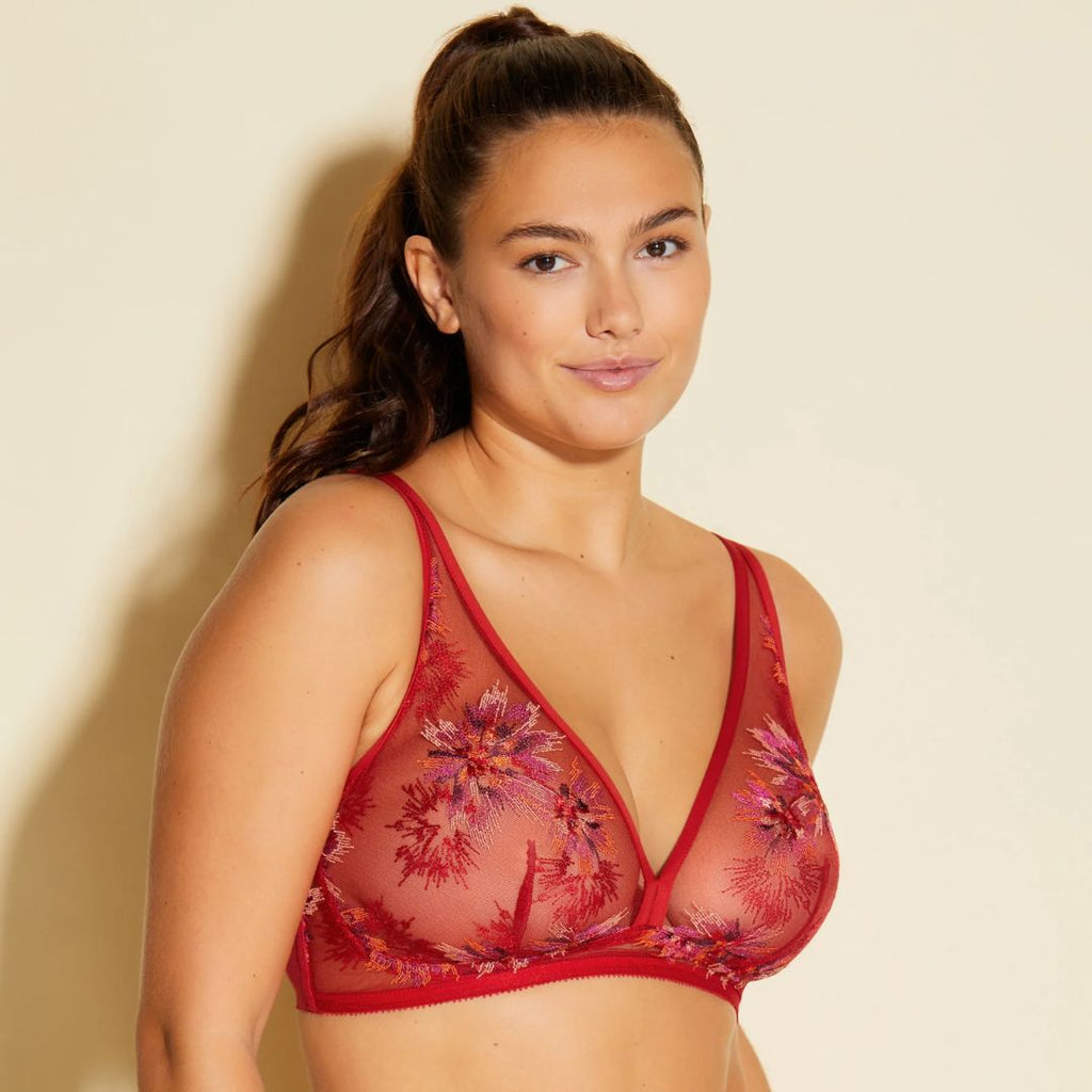 Maasai Curvy Tall Triangle Bralette - Mystic Red – LINGER Boutique