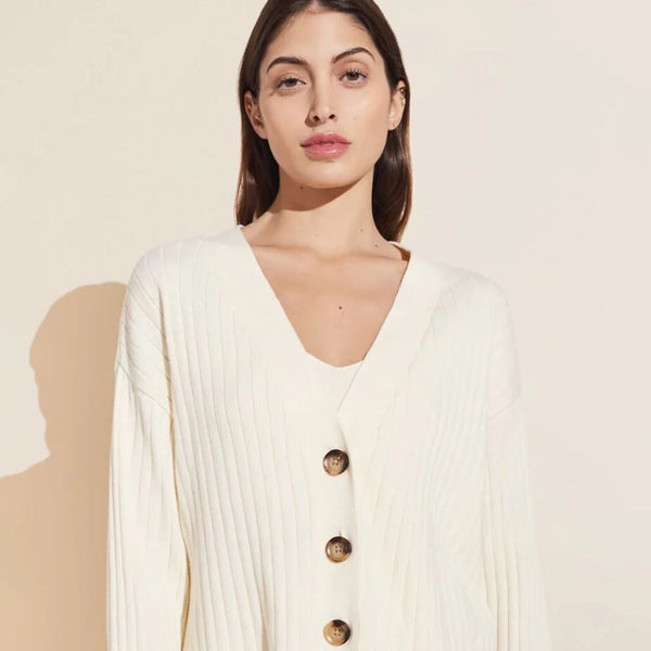 Recycled Sweater Wide Rib 3 Piece Set - Ivory