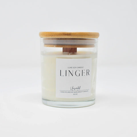 Luxe soy candle unscented