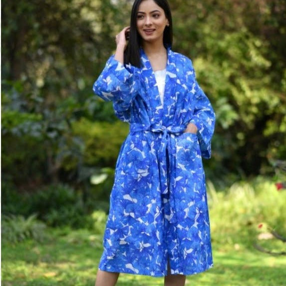 Gingko Blue Kimono