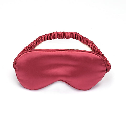 Silky Super Soft Sleeping Mask Satin Blindfold RED